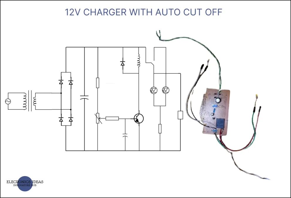 12v charger with auto cut off